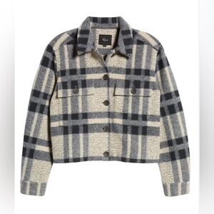 Rails Steffi Plaid Trucker Jacket Size Medium Casual Cozy Cabincore